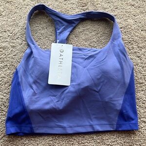 Athleta transcend crop bra; size small